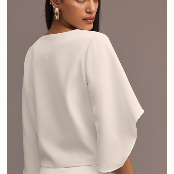 Anthropologie Mare Mare v neck cape blouse - Picture 3 of 8